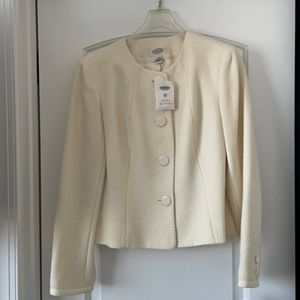 Talbots Cream Textured Skirt suit set